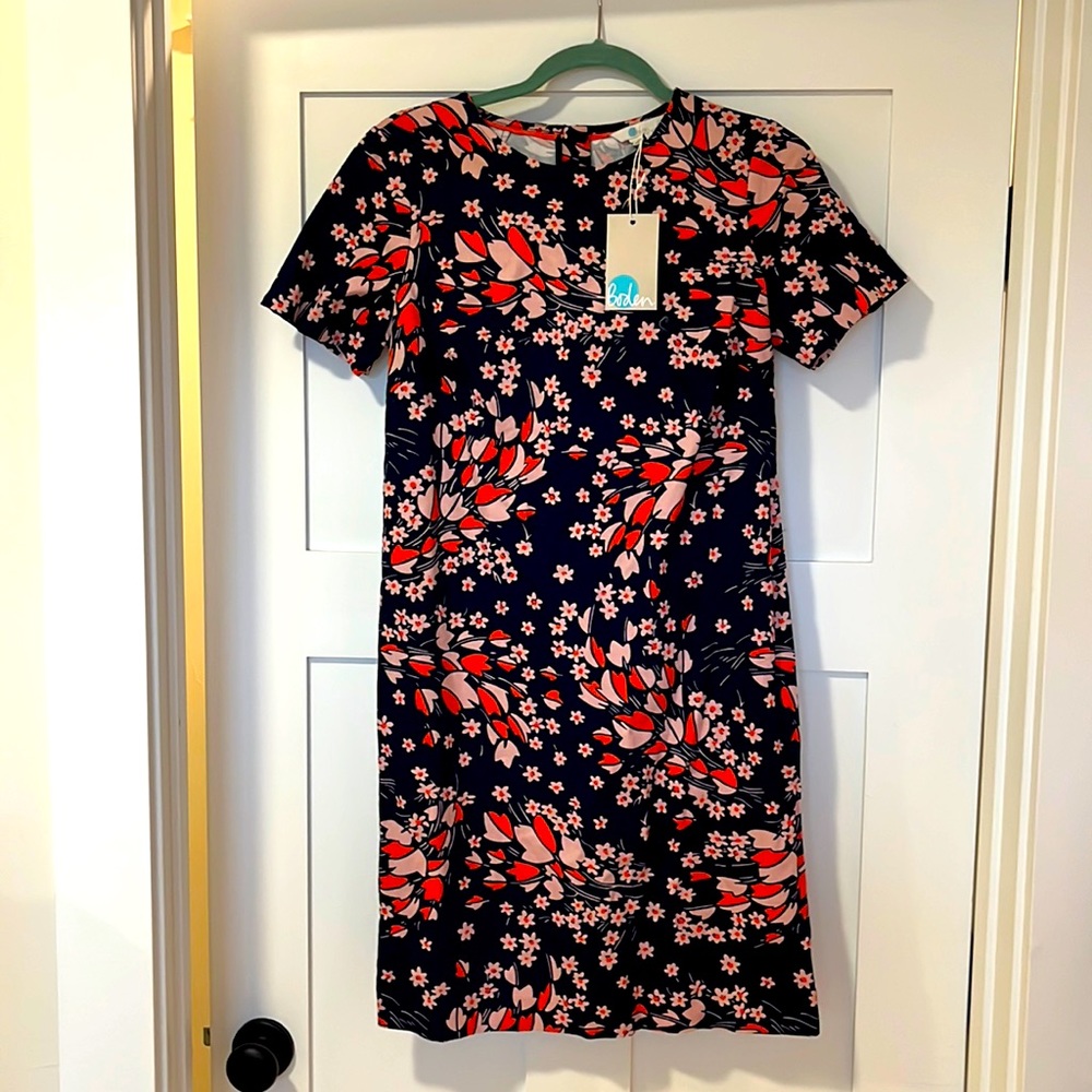 NWT - Boden mini dress in floral pattern